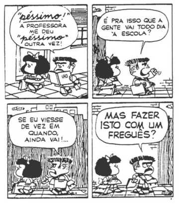 Mafalda  na escola